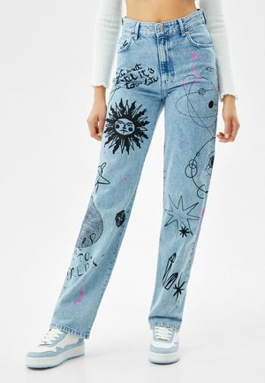 Jean droit - light-blue denim