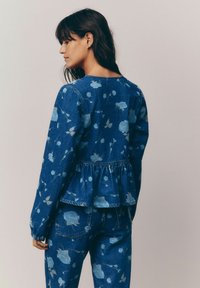 Sunny Fashion Robe Fille Bleu Royal Épaule Tulle