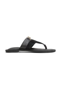 Tommy Hilfiger MIXED HORSEBIT THONG - T-bar sandals - black