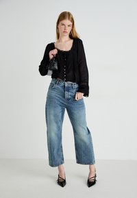 Free People DEEP TRANCE DROPPED - Džínsy voľného strihu - blue denim