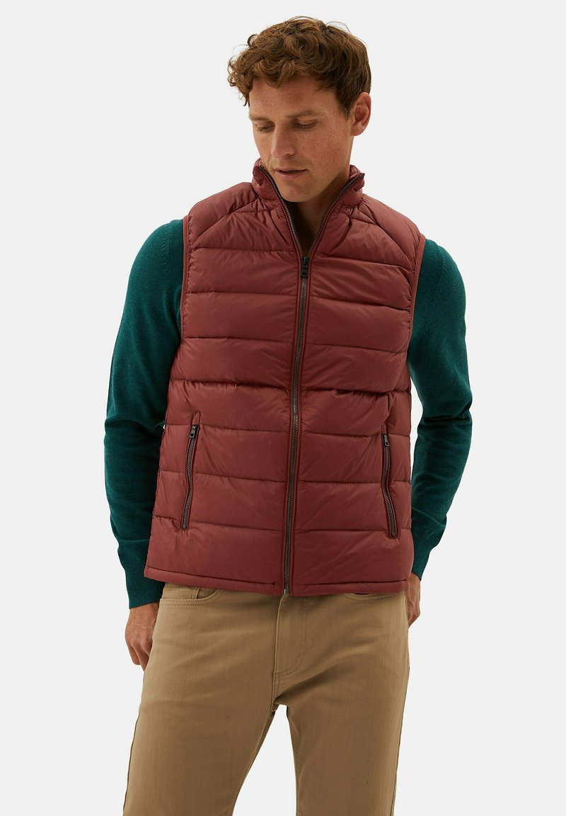 Marks & Spencer DOWN GILET Weste brick/cognac Zalando.at