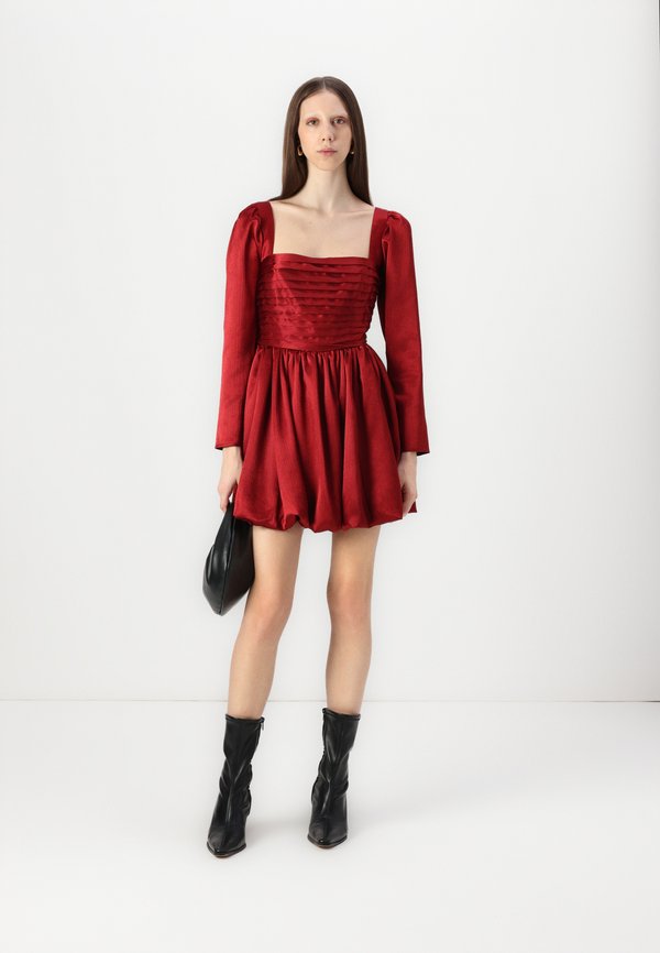 The A&F Emerson Bubble Hem Satin Mini Dress - Cocktail dress / Party dress2