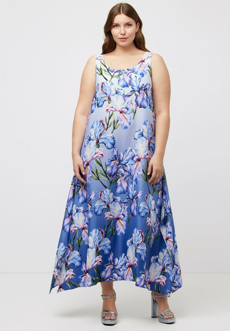 Ulla Popken Vestido largo - blue/azul - Zalando.es