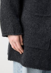 Marc O'Polo WRAP LONG SLEEVE - Cardigan - dark slate melange