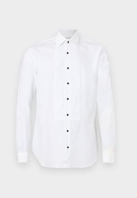 PLEATED TUX SLIM FIT FIT SHIRT - Πουκάμισο - white