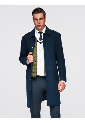 Klassischer Mantel - navy