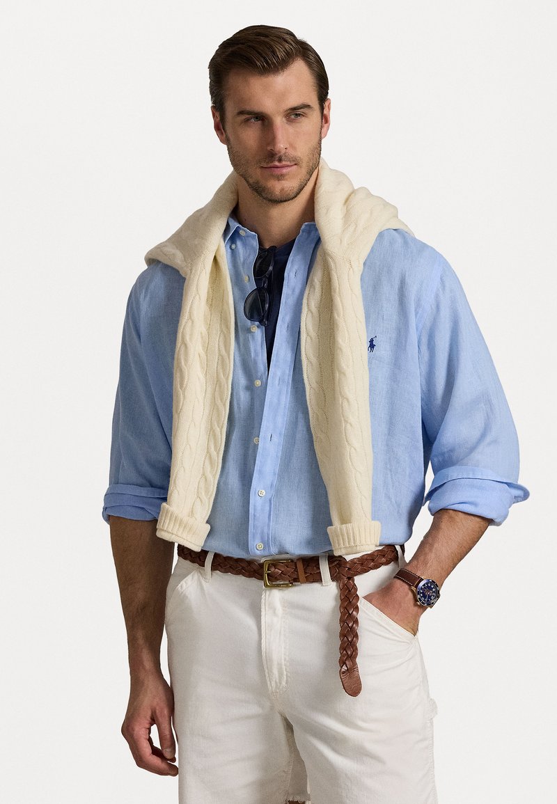 Polo Ralph Lauren Big & Tall - LINEN SHIRT - Camisa - office blue, Ampliar