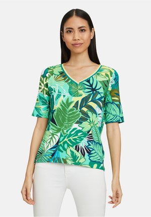 Print T-shirt - green yellow