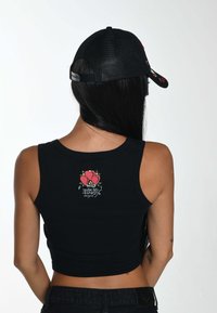 Ed Hardy UNISEX SKULL-BLOSSOM FRONT TRUCKER - Cap - black