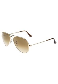 AVIATOR LARGE UNISEX - Sunglasses - braun/goldfarben