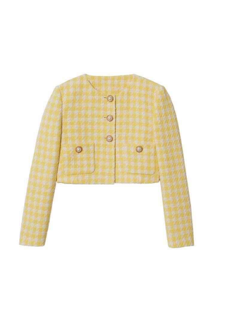 Damen Strickjacken | Mango LUCIA Blazer pastelgul/hellgelb - XC05340 Damen Strickjacken | Mango LUCIA Blazer pastelgul/hellgelb - XC05340