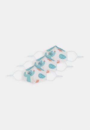 PEEP FACEMASK CACTUS 3 PACK UNISEX - Stoffen mondkapje - white