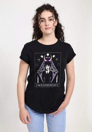 WEDNESDAY MOON TAROT - T-Shirt print - black