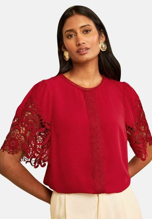 Love & Roses, Bluse - red