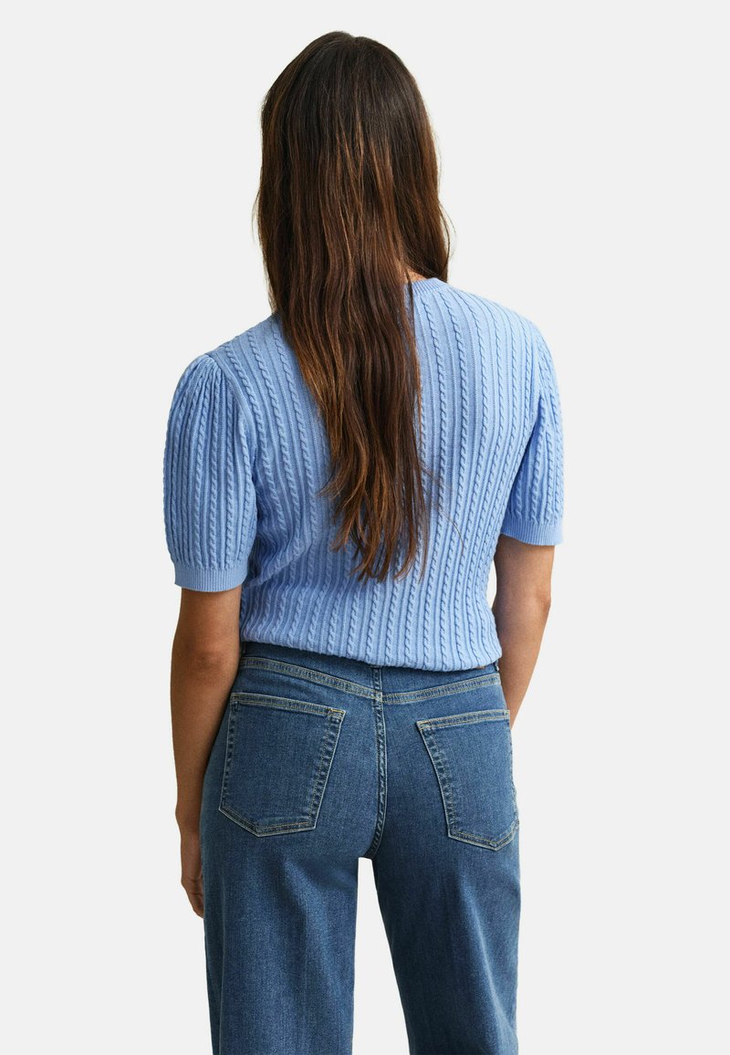 GANT SHORT SLEEVE - Triko s potiskem - hydrangea blue