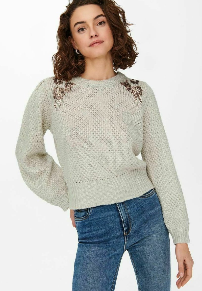 Damen Strickjacken | ONLY Strickpullover tofu/offwhite - QL67259 Damen Strickjacken | ONLY Strickpullover tofu/offwhite - QL67259