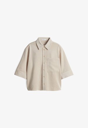 OPUS REGULAR FIT 3/4 SLEEVE - Button-down blouse - natural glaze