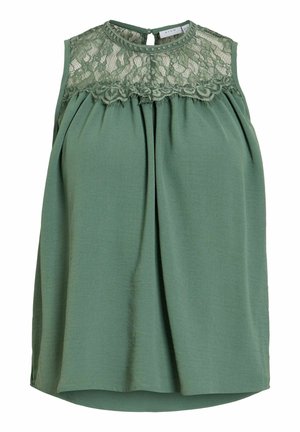 VILA, SLEEVELESS TOP VIRELLA ROUND NECK - Blouse - laurel wreath