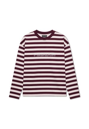 Pegador, JEREZ OVERSIZED LONGSLEEVE - T-shirt à manches longues - washed dark red dusty rose