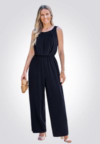 Cupshe SLEEVELESS PLEAT ELASTIC WAIST - Overal - black