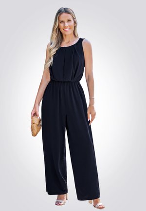 Cupshe SLEEVELESS PLEAT ELASTIC WAIST - Overal - black