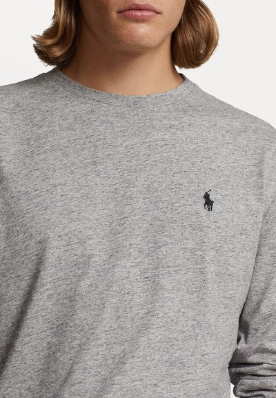 Polo Ralph Lauren CLASSIC FIT JERSEY LONG SLEEVE T SHIRT - Top s dlouhým rukávem - dark vintage heather
