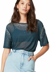 Next SHORT SLEEVE SCATTER SPARKLE  - T-shirts print - teal blue