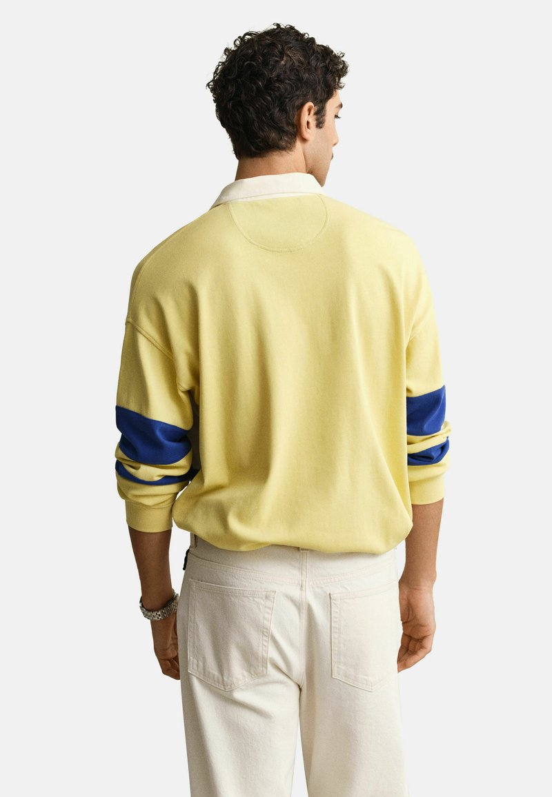 GANT LONG SLEEVE RUGGER - Polotričko - light mustard yellow
