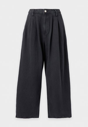 AllSaints, AXIS PLEAT - Pernera ancha - black