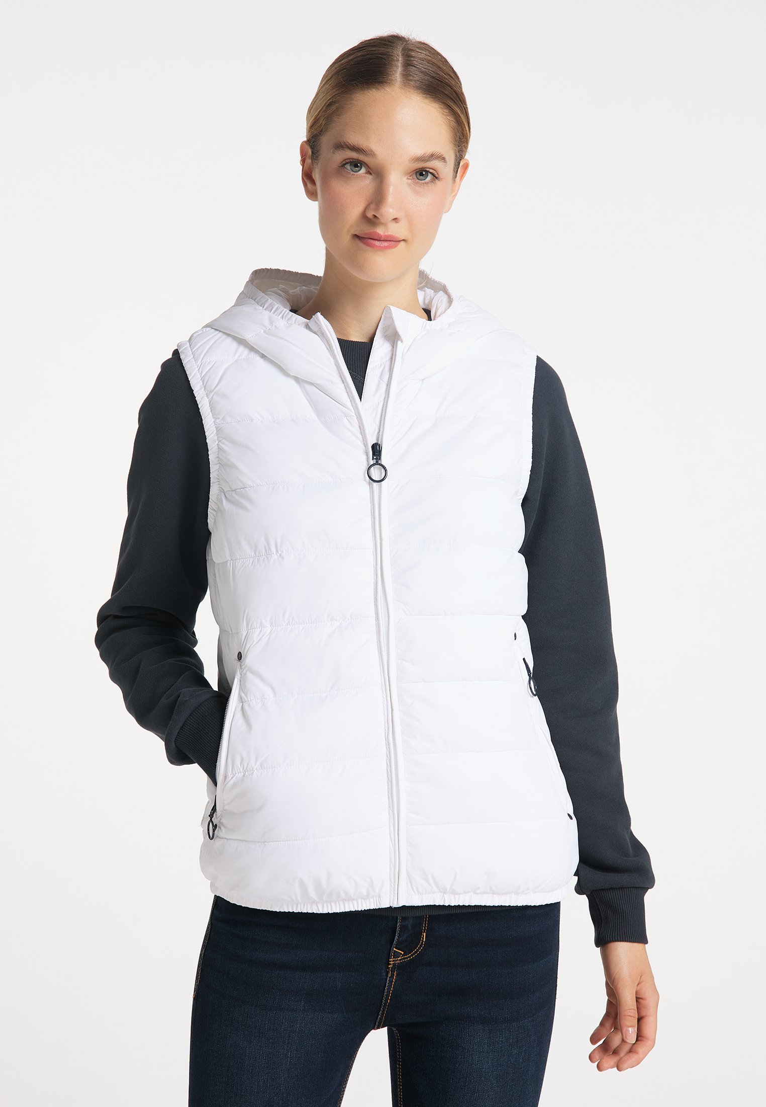 chaleco blanco mujer