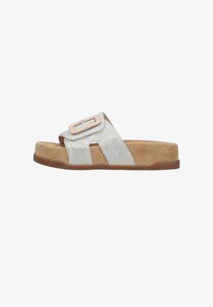 Rieker, RIEKER PANTOLETTEN V4053 - Mules - silver-coloured