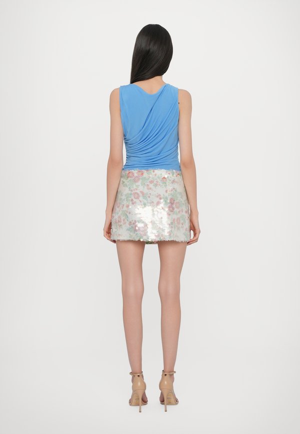 LINSINA MINI SKIRT - Mini skirt - marlene batik ivory2