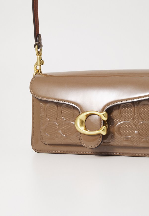 PATENT SIGNATURE LEATHER TABBY SHOULDER BAG 20 - Handbag - dark stone2