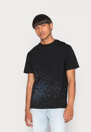 BERLO BOXY FIT TEE - T-shirt con stampa - jet black