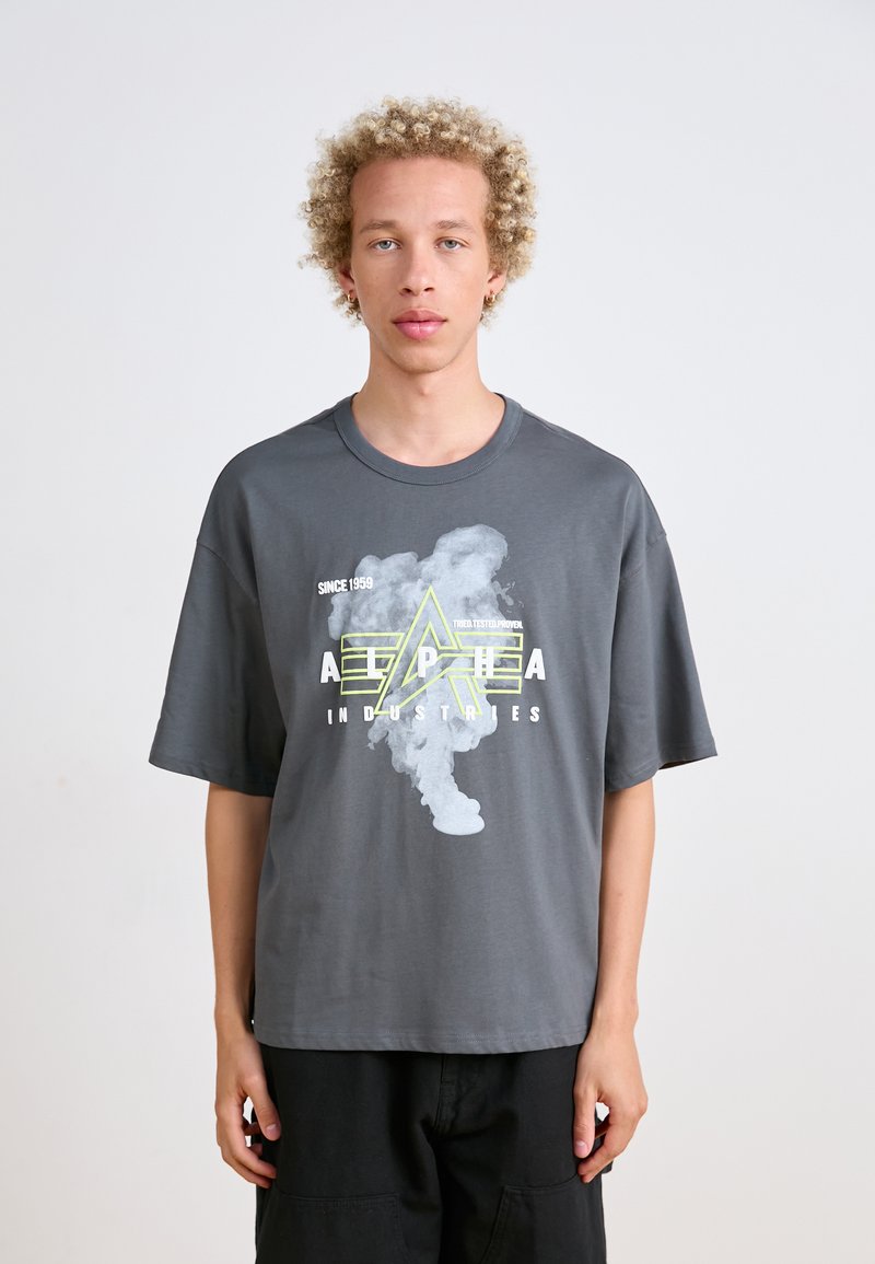 alpha industries T-shirt print grijs