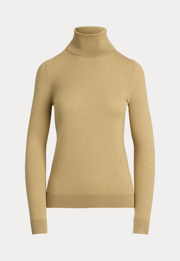SILK BLEND ROLL NECK JUMPER - Jumper - camel2