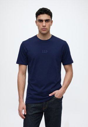 GAP, MINI LOGO TEE - Обикновена тениска - new navy
