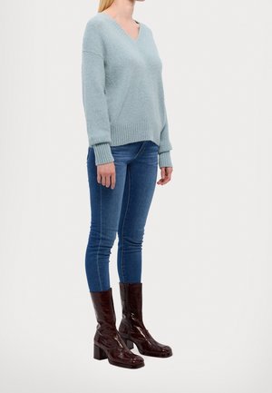Strickpullover - light blue