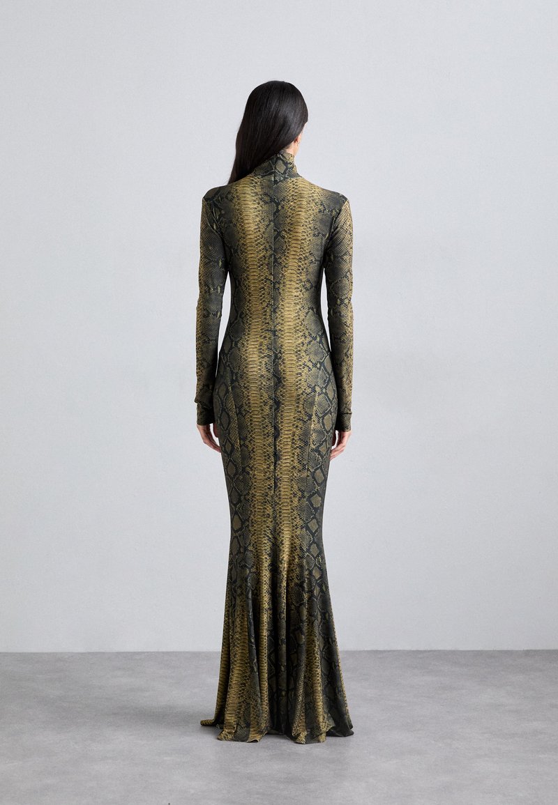 Norma Kamali LONG SLEEVE TURTLE FISHTAIL GOWN - Trikotaažkleit - brown