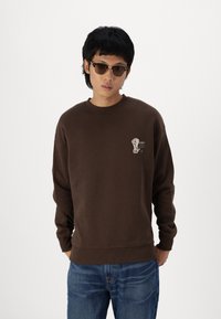 Jack & Jones JCOVICTOR UNISEX - Sweatshirt - chocolate brown