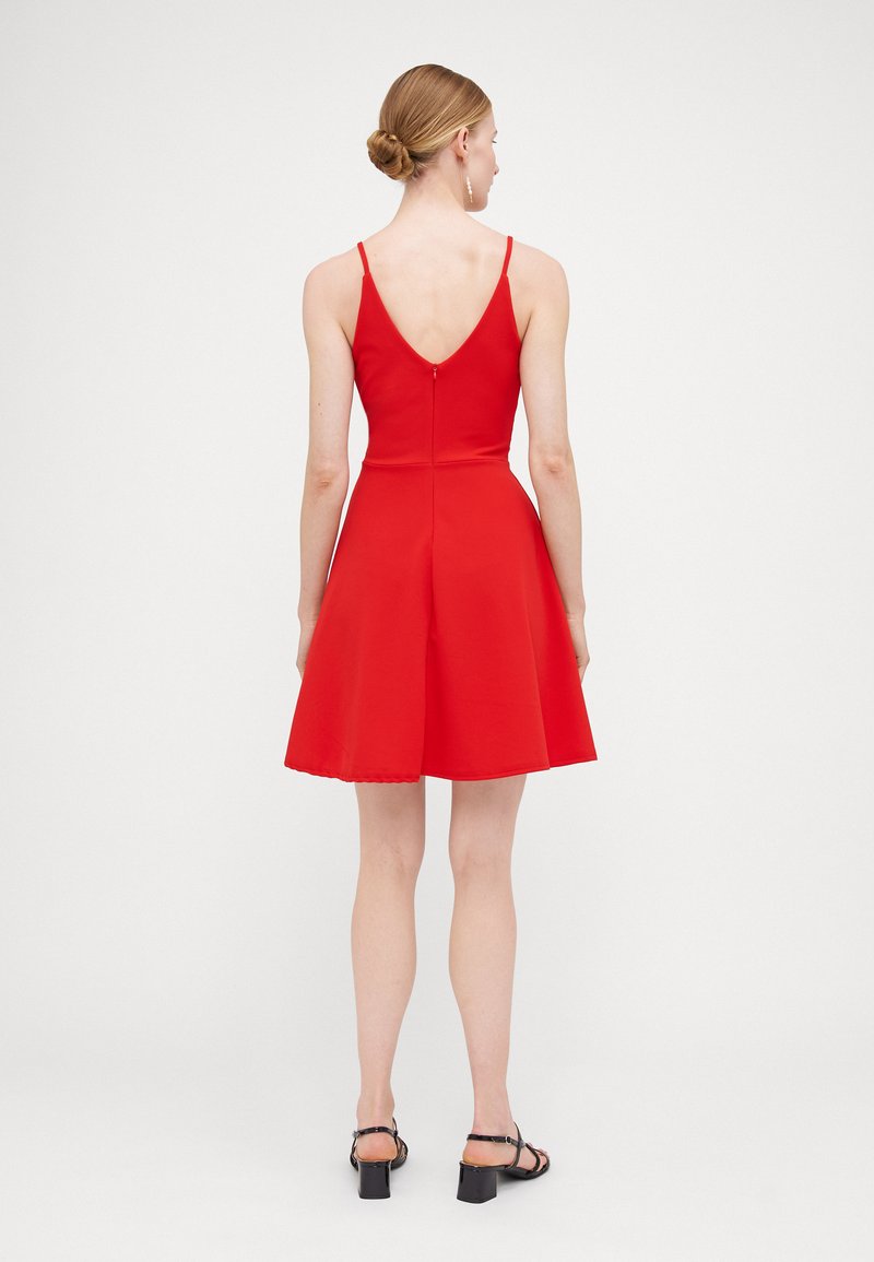 WAL G TALL HALLIE STRAPPY SKATER - Jersey dress - red