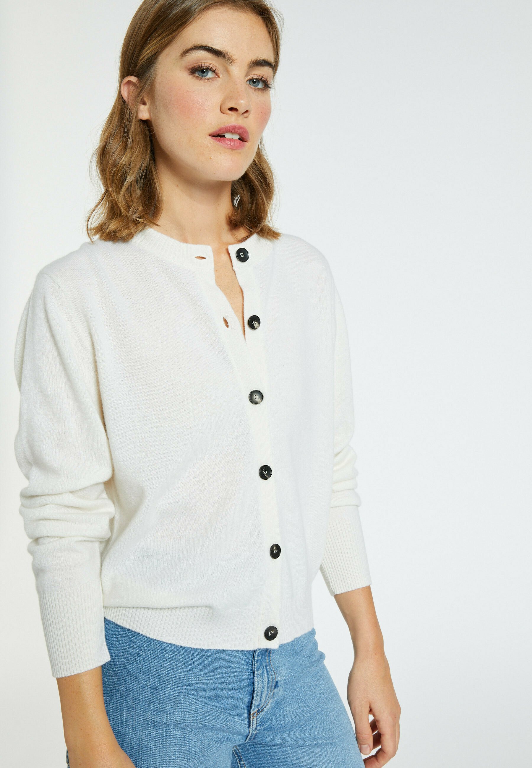 MAISON MONTAGUT BOUTONNÉ EN-ARI - Cardigan - ecru/moon washed - Zalando.de
