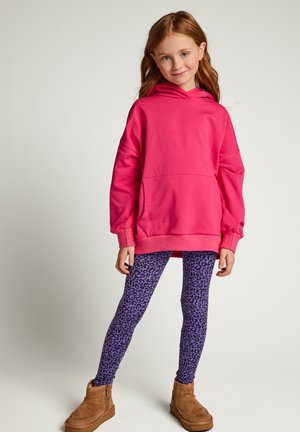 Looxs Revolution, JERSEY KRINKEL LEGGING PURPLE LEOPARD - Legging - paars