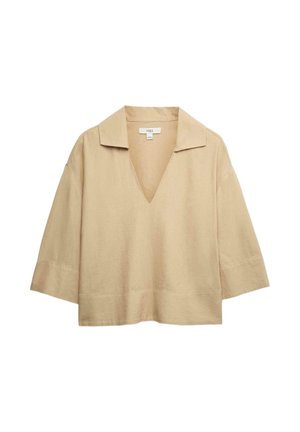 Marks & Spencer, COLLARED POPOVER - Bluse - sandstone