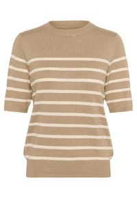 Stickad tröja - dune whitecap stripe