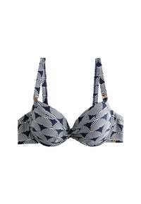 Ikke valgt, navy white fan print