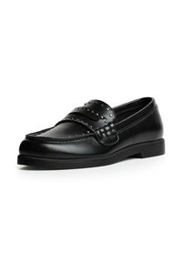 Bershka STUDDED-LOAFERS - Belebújós cipők - black