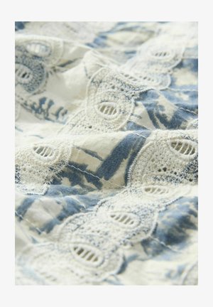 Next REGULAR FIT - BRODERIE - Liemenė - white blue scenic print