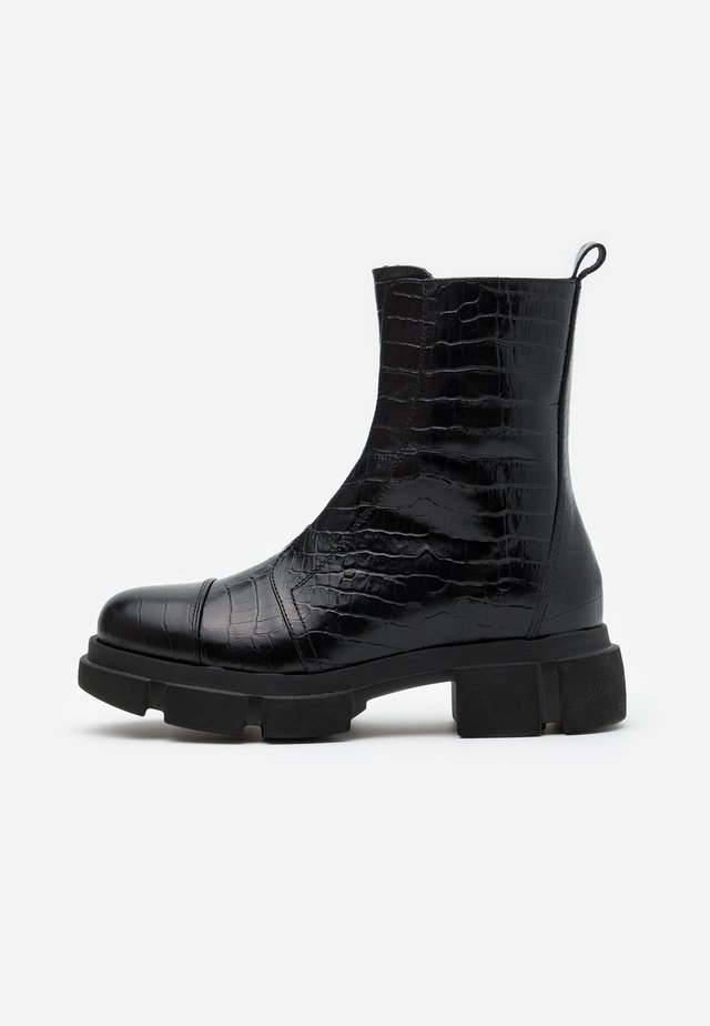 EMY - Bottines à plateau - cocco nero