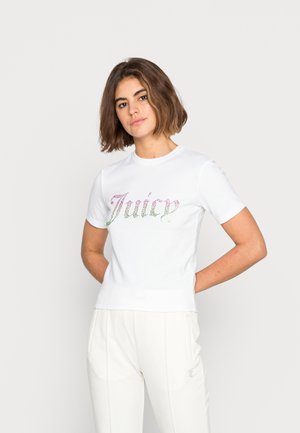 OMBRE DIAMANTE GIRLFRIEND FIT - T-shirt imprimé - white